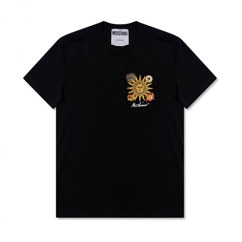 Moschino, Printed T-shirt Czarny, male, 1026.00PLN