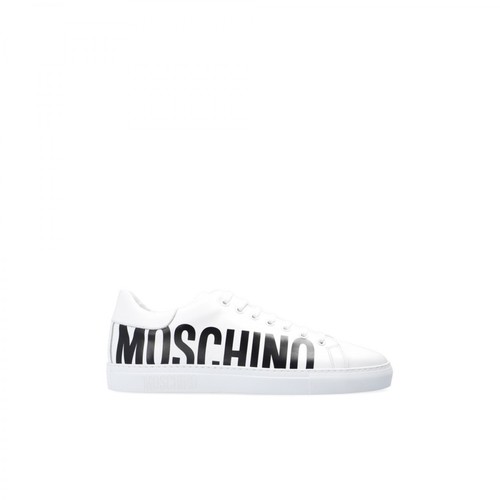 Moschino, Sneakers with logo Biały, male, 1038.00PLN