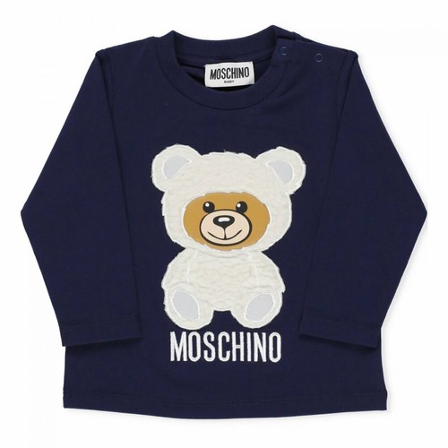 Moschino, T-shirt Niebieski, unisex, 388.00PLN