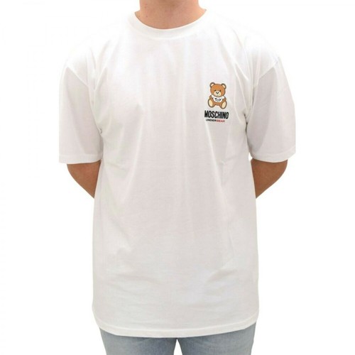 Moschino, T-Shirt Orsetto A1923 Biały, male, 412.65PLN