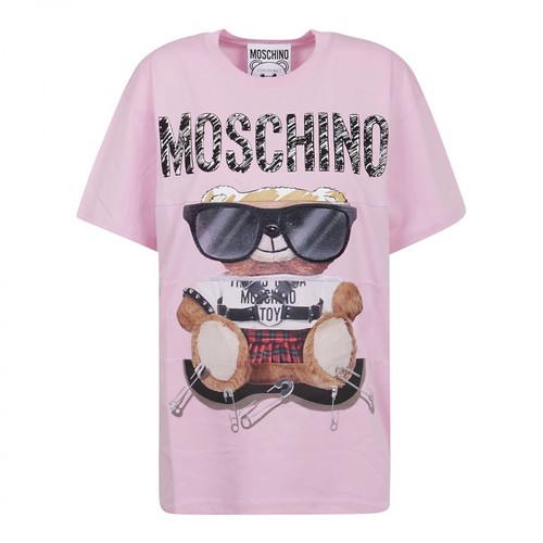 Moschino, T-Shirt Różowy, female, 1517.00PLN