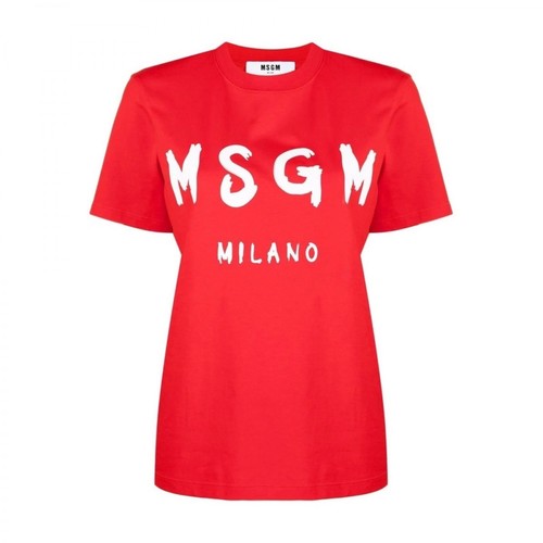 Msgm, T-Shirt Czerwony, female, 329.00PLN