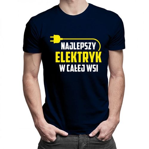 Najlepszy elektryk w całej wsi - męska koszulka z nadrukiem 69.00PLN