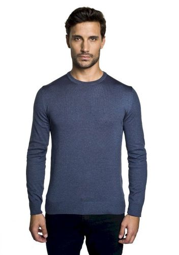 Niebiski sweter typu półgolf Recman Nagel 0001 129.99PLN