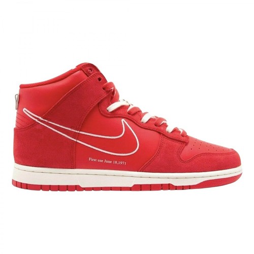 Nike, Dunk SE S50 High-Top Sneakers Czerwony, male, 1026.00PLN