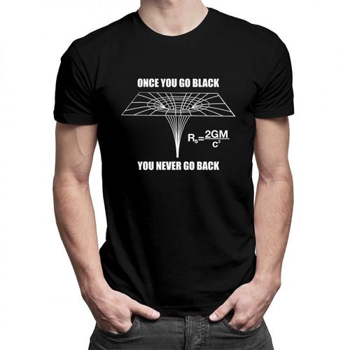 Once you go black, you never go back - męska koszulka z nadrukiem 69.00PLN