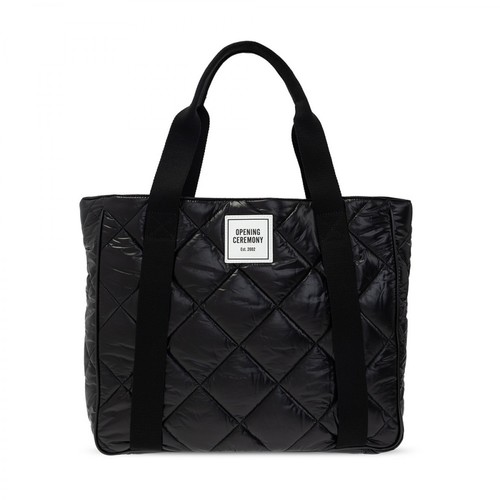 Opening Ceremony, Quilted shopper bag Czarny, female, 1249.00PLN