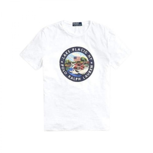 Polo Ralph Lauren, Koszulka z grafiką Lake Placid Biały, male, 298.00PLN