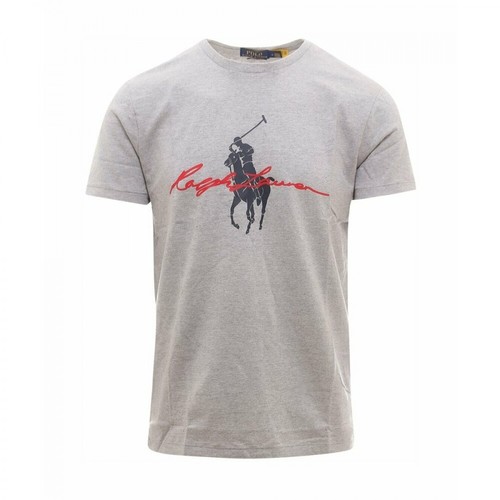 Polo Ralph Lauren, T-shirt Szary, male, 384.00PLN
