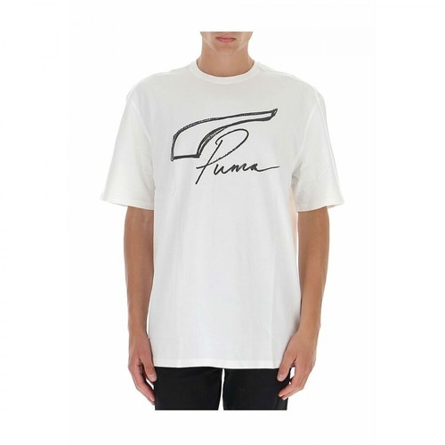 Puma, T-shirt Biały, male, 233.00PLN