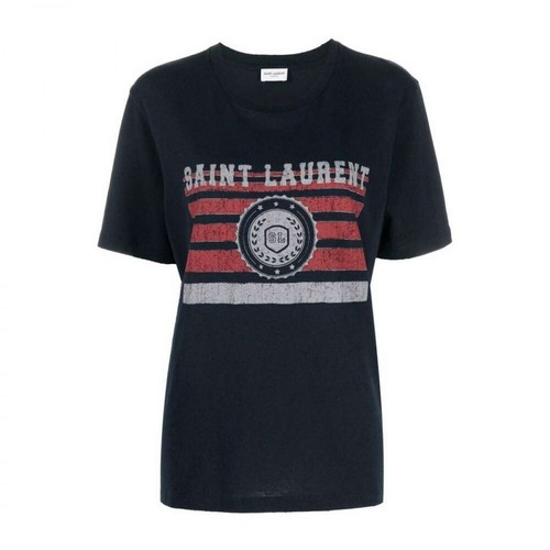 Saint Laurent, T-shirts Niebieski, female, 1346.00PLN