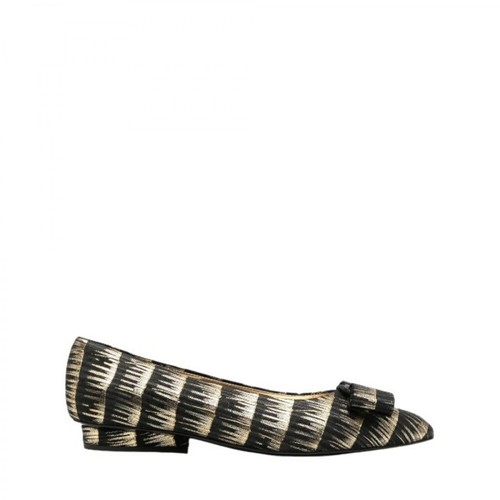 Salvatore Ferragamo, Flat shoes Czarny, female, 2039.00PLN