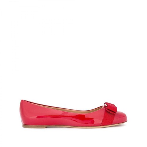 Salvatore Ferragamo, Flat shoes Czerwony, female, 2258.00PLN