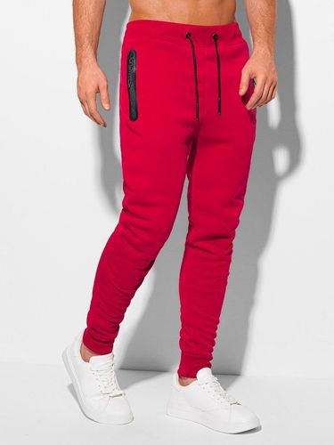 Spodnie męskie dresowe 1110P - czerwone 37.49PLN