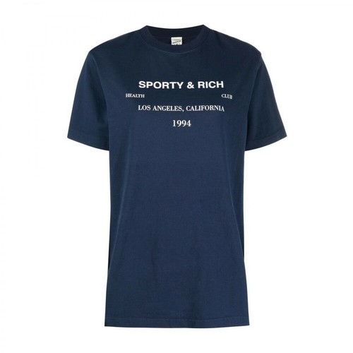 Sporty & Rich, T-Shirt Niebieski, female, 320.00PLN