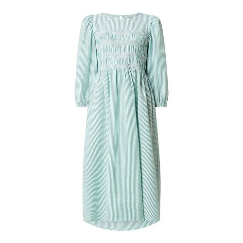 Sukienka midi z bawełny seersucker model ‘Dree’ 299.99PLN