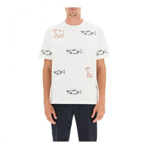 Thom Browne, t-shirt Biały, male, 3334.00PLN