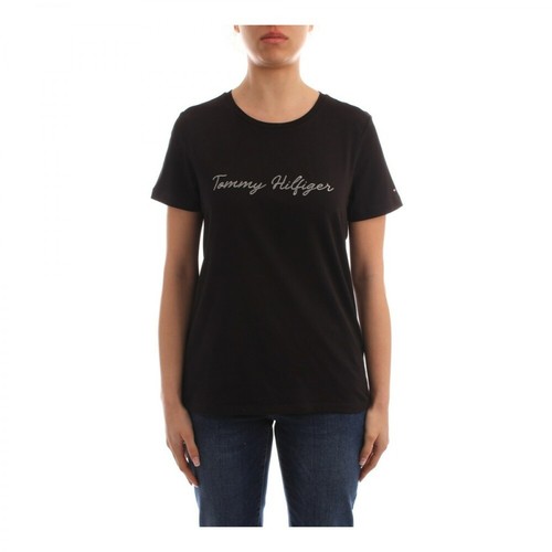 Tommy Hilfiger, Ww0Ww33086 T-shirt Czarny, female, 374.00PLN