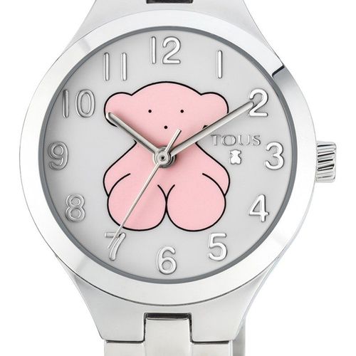Tous Muffin - Zegarek ze stali szlachetnej z różowym motywem na tarczy 839.00PLN