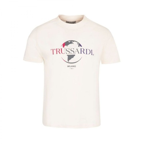 Trussardi, T-shirt Biały, male, 174.50PLN