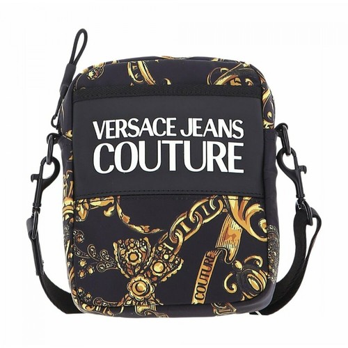 Versace Jeans Couture, Bag Czarny, male, 485.00PLN