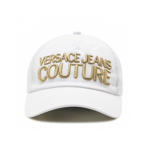 Versace Jeans Couture, haft Czapka Biały, unisex, 456.00PLN