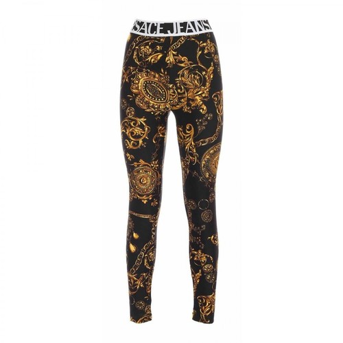 Versace Jeans Couture, jegging baroque Brązowy, female, 644.00PLN