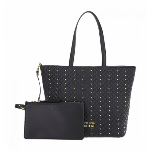 Versace Jeans Couture, Studded Tote Bag Czarny, female, 767.00PLN