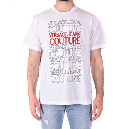 Versace Jeans Couture, T-shirt Biały, male, 678.00PLN