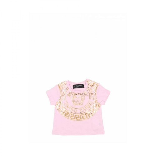 Versace, La Medusa T-shirt Różowy, female, 593.00PLN