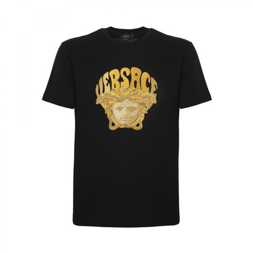 Versace, T-Shirt Czarny, male, 3681.00PLN
