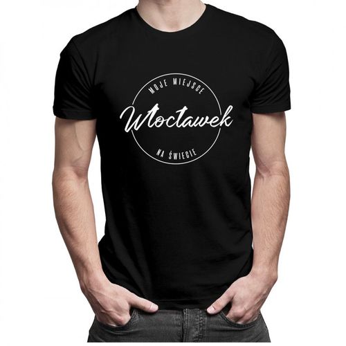 Włocławek - Moje miejsce na świecie - męska koszulka z nadrukiem 69.00PLN