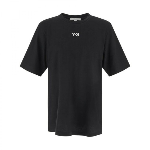 Y-3, short-sleeved T-shirt Czarny, male, 548.00PLN