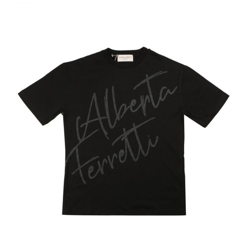 Alberta Ferretti, T-shirt Czarny, female, 215.00PLN