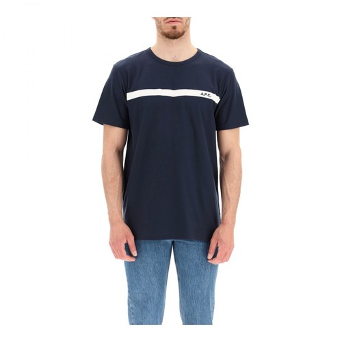 A.p.c., yukata t-shirt Niebieski, male, 411.00PLN