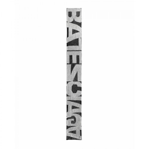 Balenciaga, Logo Scarf In Wool Czarny, female, 2358.00PLN