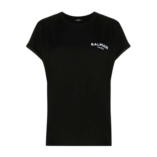 Balmain, Logo T-shirt Czarny, female, 1129.00PLN