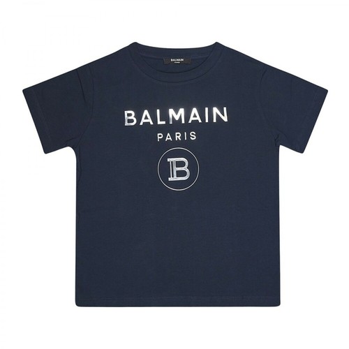 Balmain, T-shirt Niebieski, male, 584.00PLN