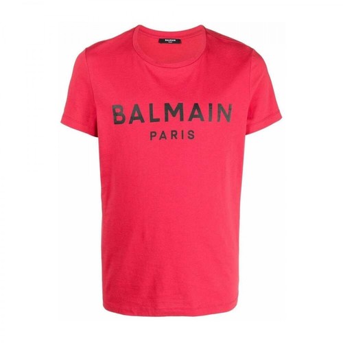 Balmain, T-Shirt Xh1Ef000Bb23 Różowy, male, 1596.00PLN