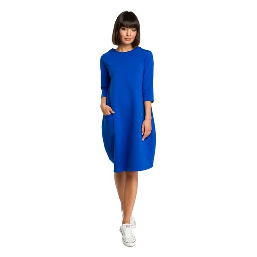 BE, Sukienka z kieszenią na przodzie Niebieski, female, 169.00PLN