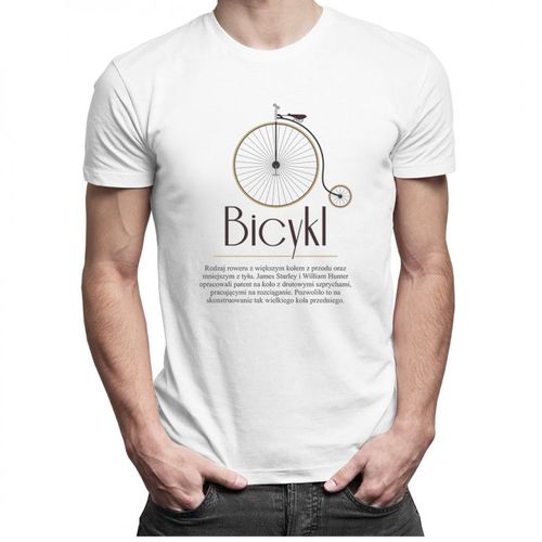 Bicykl - męska koszulka z nadrukiem 69.00PLN