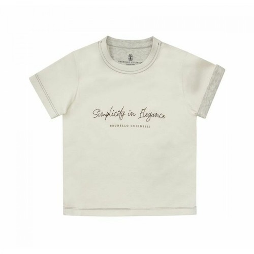 Brunello Cucinelli, T-shirt with print Beżowy, female, 814.00PLN