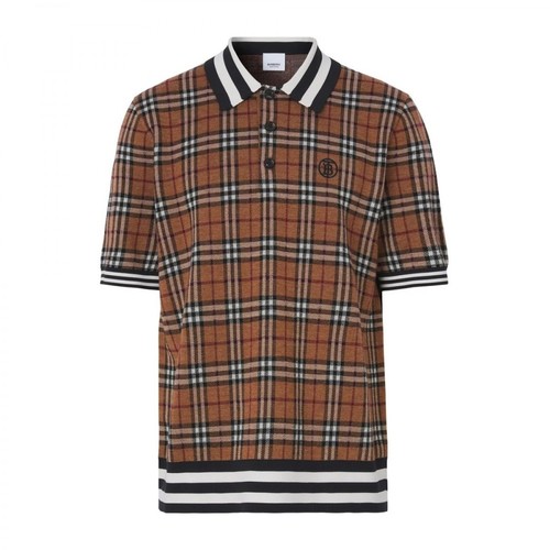 Burberry, Polo T-shirt Brązowy, male, 3010.00PLN
