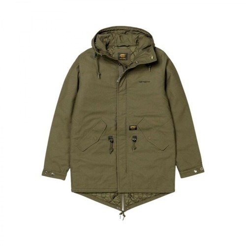 Carhartt Wip, Parka jacket Zielony, male, 1356.03PLN