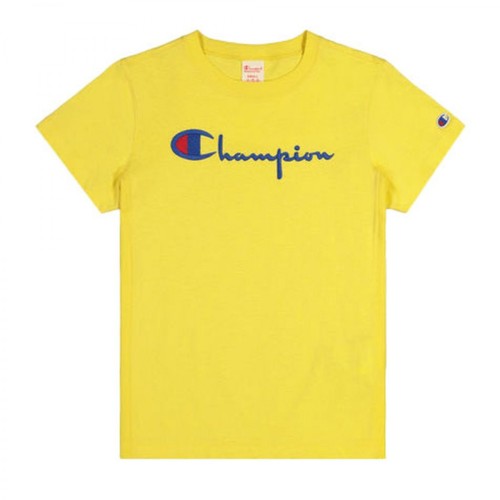 Champion, Crewneck T-shirt Żółty, female, 292.00PLN