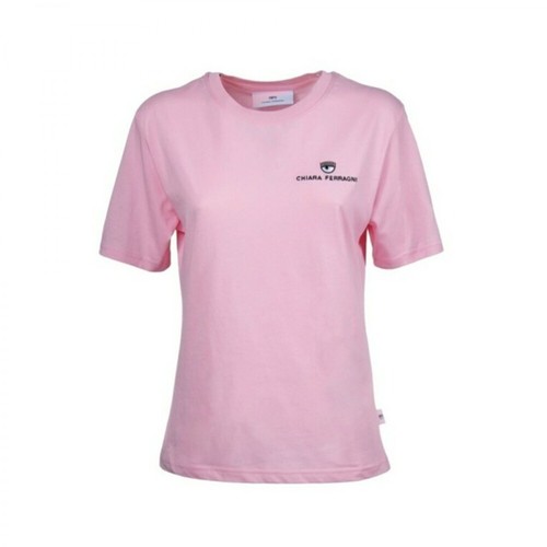 Chiara Ferragni Collection, Logo Basic t-shirt - Różowy, female, 356.00PLN