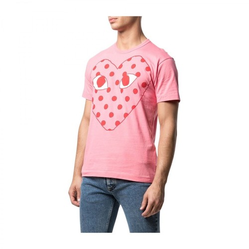 Comme des Garçons Play, T-Shirt najszybciej Różowy, male, 411.00PLN