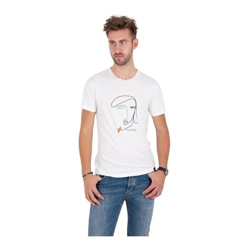 Daniele Alessandrini, T-shirt POP ART Biały, male, 544.70PLN