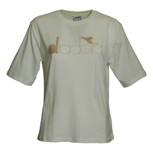 Diadora, T-Shirt Biały, female, 125.00PLN