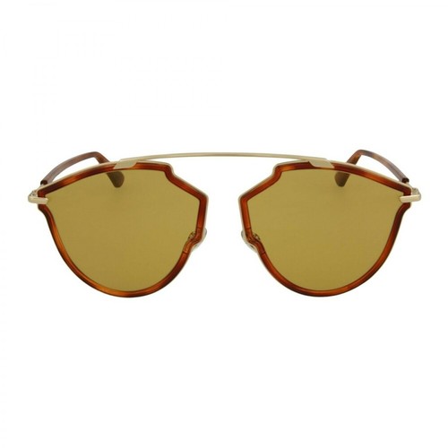 Dior, Metalowe okulary przeciwsłoneczne w kształcie kocich oczu Brązowy, female, 1150.00PLN